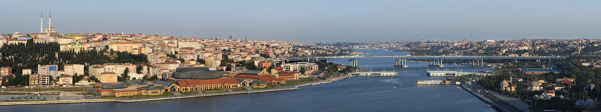 Panorama of Istanbul from Pierre Loti Hill, Turkey